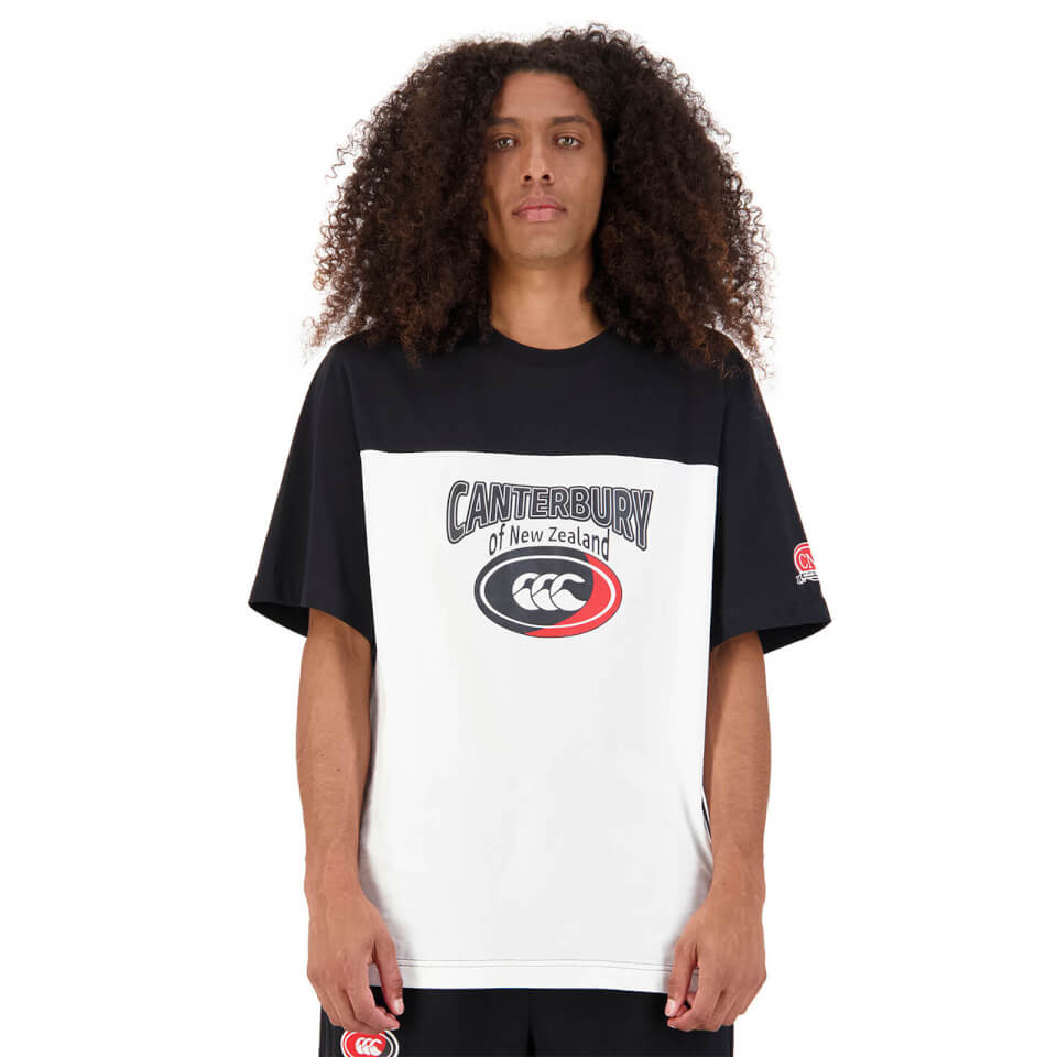 Mens Rugger Large Logo T-Shirt in Black