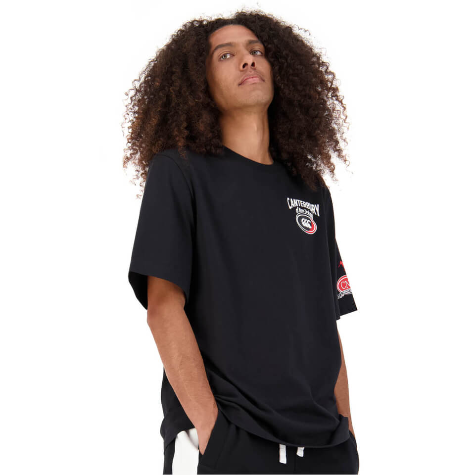 MENS RUGGER T-SHIRT - BLACK