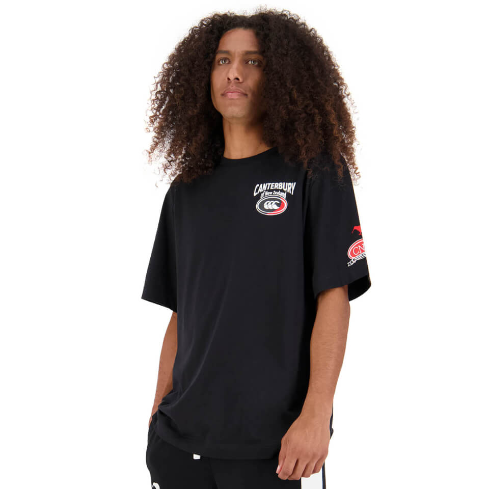 MENS RUGGER T-SHIRT - BLACK
