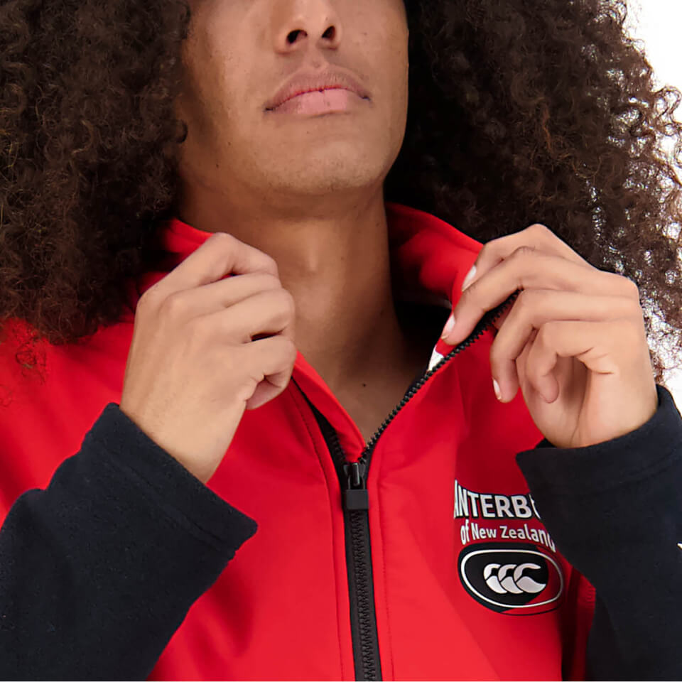 Mens Rugger 1/4 Zip Fleece in Black