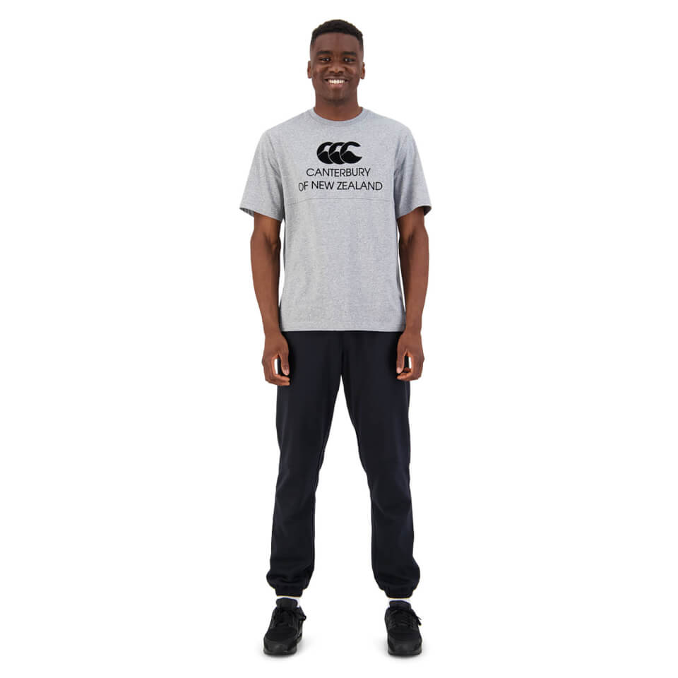 Mens of NZ Short Sleeve Tonal Graphic T-Shirt in Grey