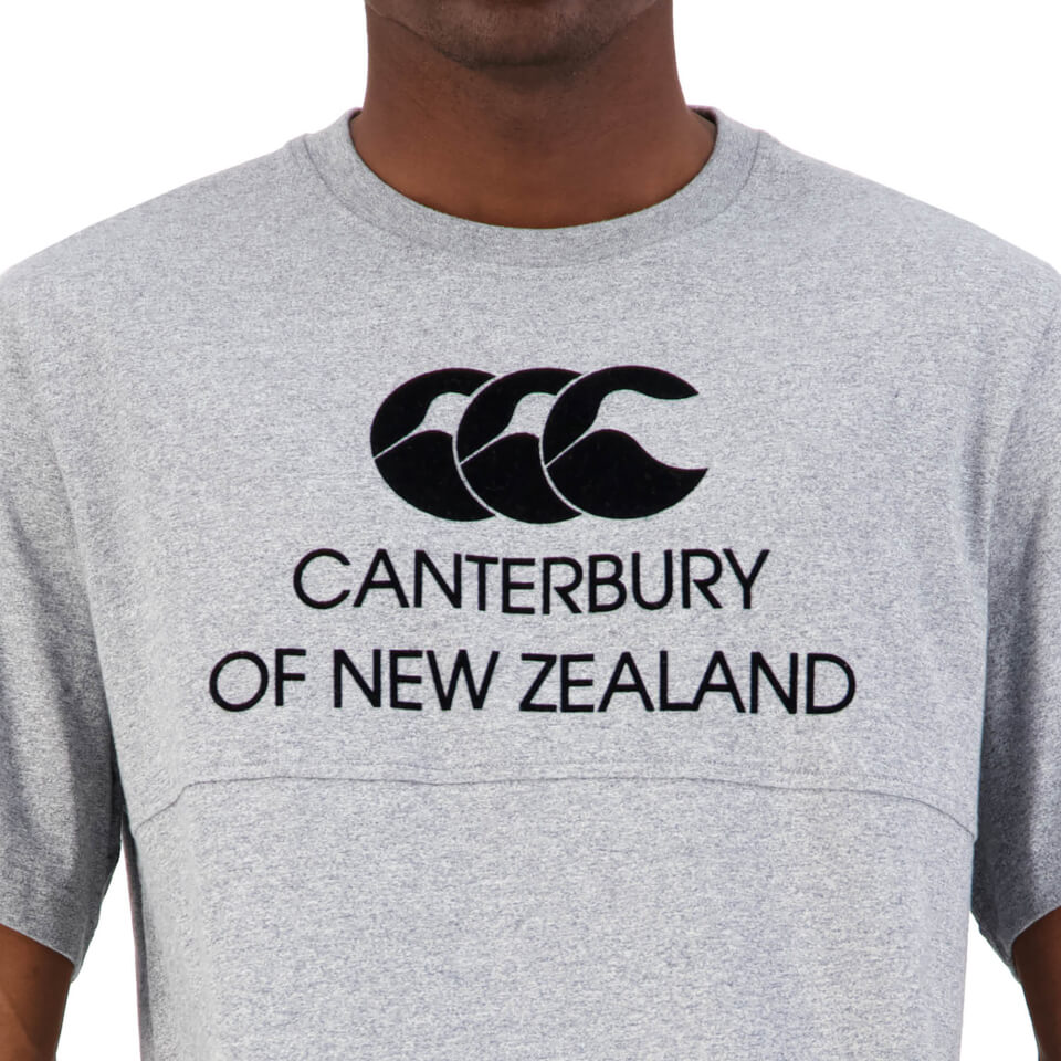 Mens of NZ Short Sleeve Tonal Graphic T-Shirt in Grey