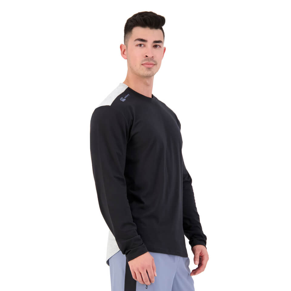 Mens Vapodri Formation Long Sleeve T-Shirt in Black