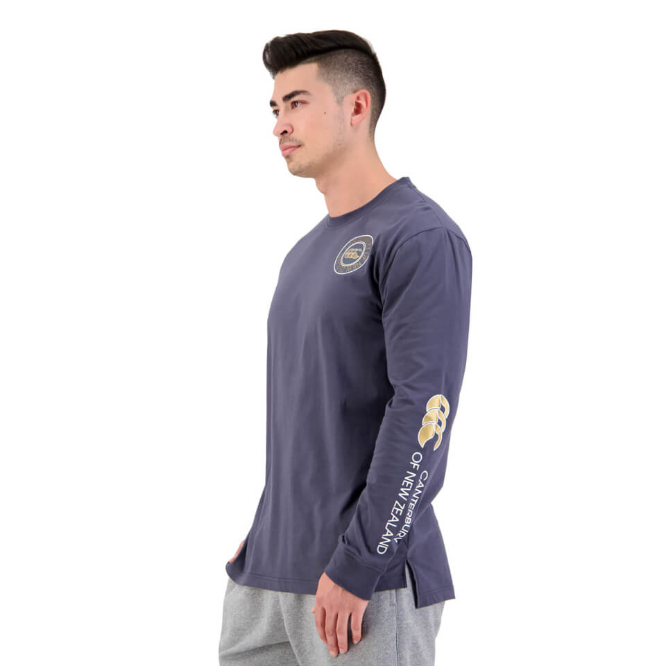 Mens of NZ Long Sleeve T-Shirt in Grey