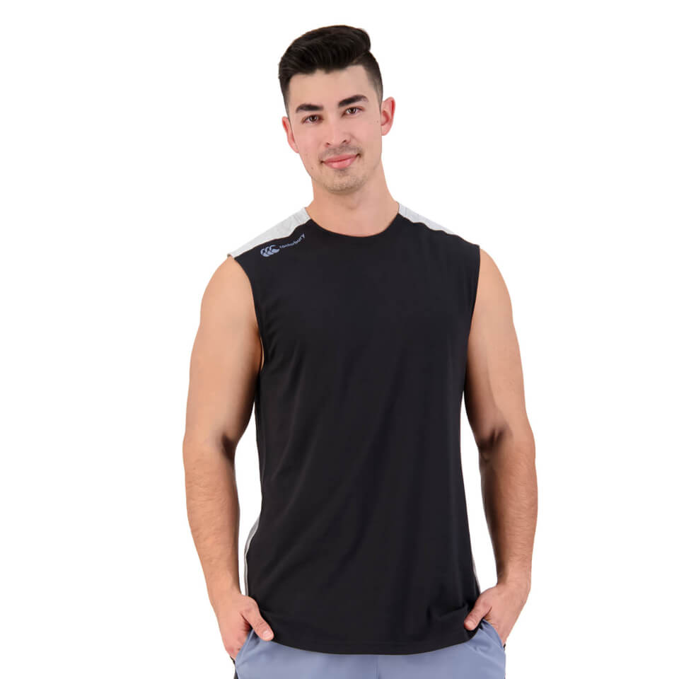 Mens Vapodri Formation Singlet in Black