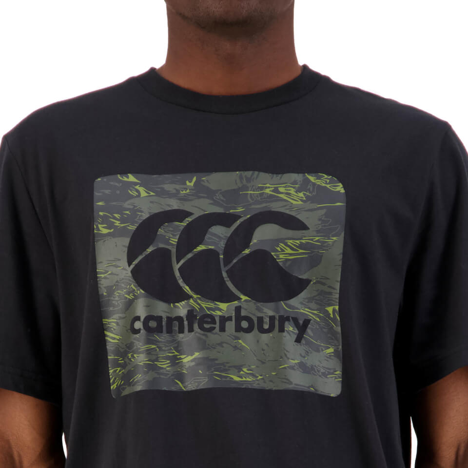 Mens Militia Oversized Short Sleeve T-Shirt in Black