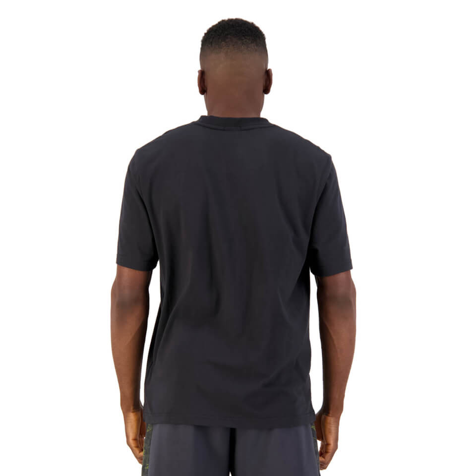 Mens Militia Oversized Short Sleeve T-Shirt in Black