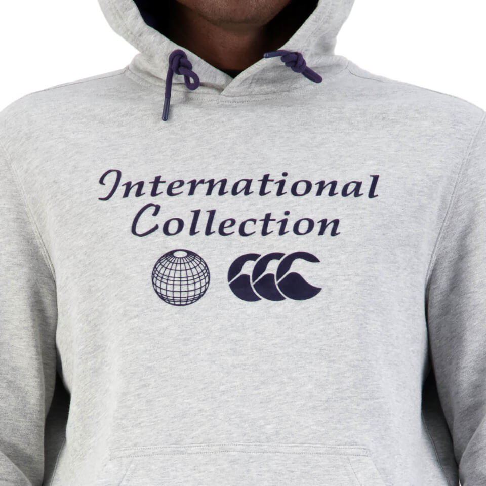 Mens International Over Head Hoodie in Grey