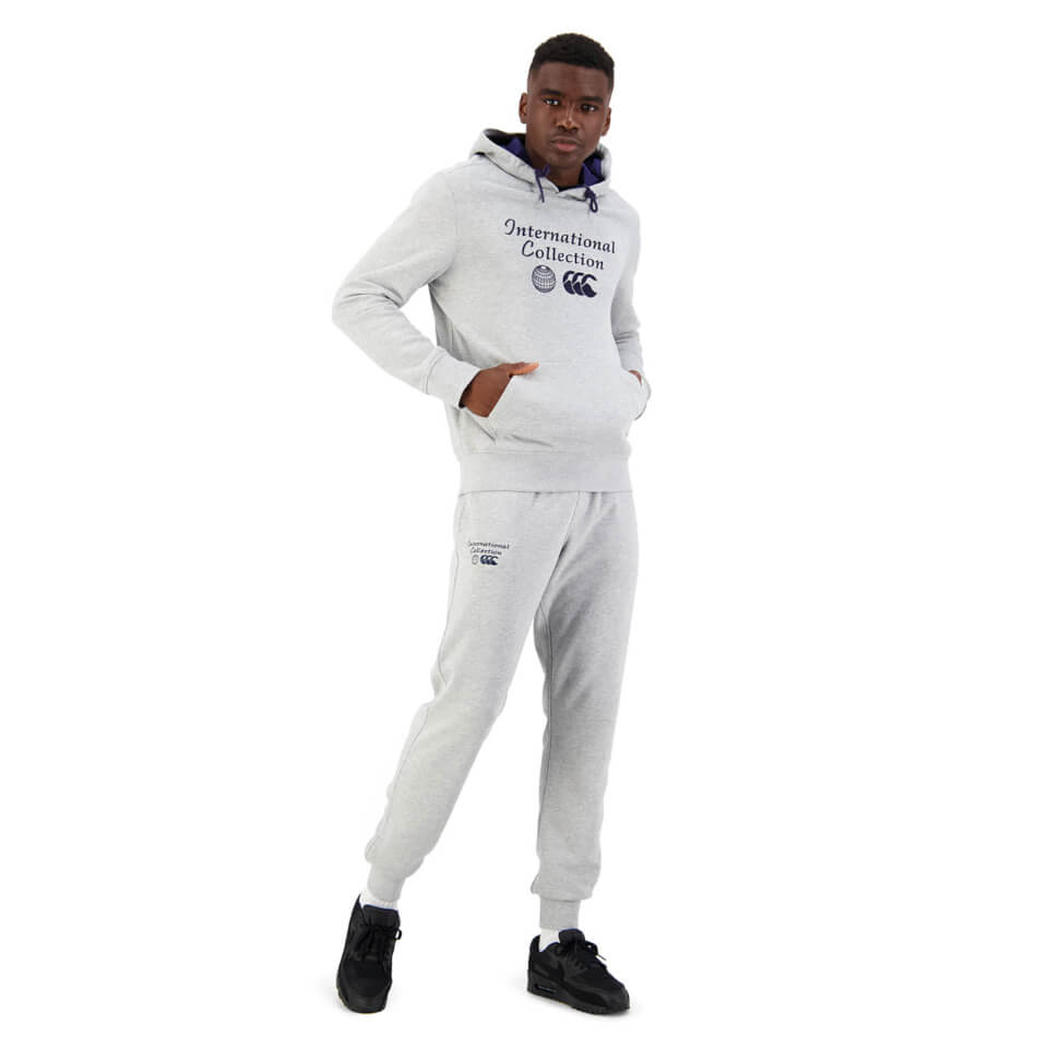 Mens International Over Head Hoodie in Grey