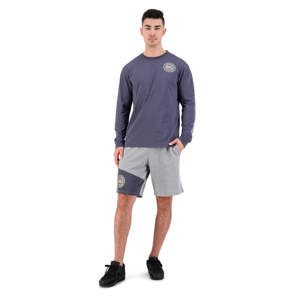 Mens of NZ Knit 9" Short in Grey Marl