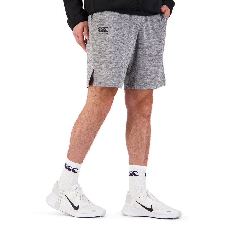 MENS VAPODRI 9" KNIT SHORT GREY
