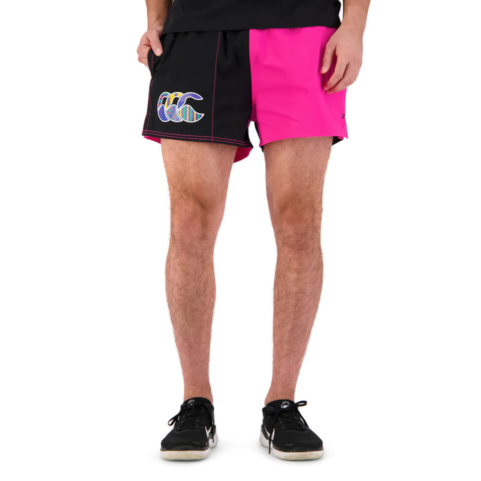 Mens Uglies 3" Harlequin Short in Pink