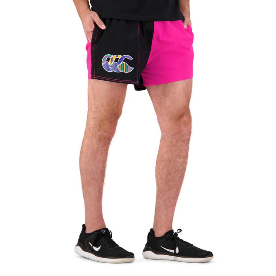 Mens Uglies 3" Harlequin Short in Pink
