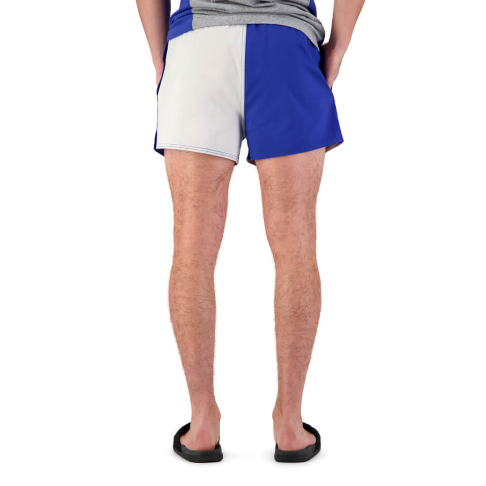 MENS OF NZ HARLEQUIN 3" SHORT - BLUE