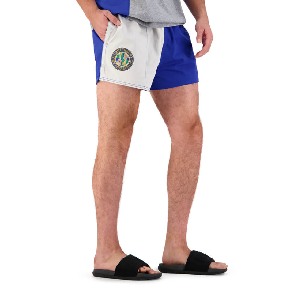 MENS OF NZ HARLEQUIN 3" SHORT - BLUE