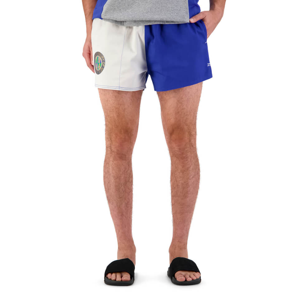 MENS OF NZ HARLEQUIN 3" SHORT - BLUE