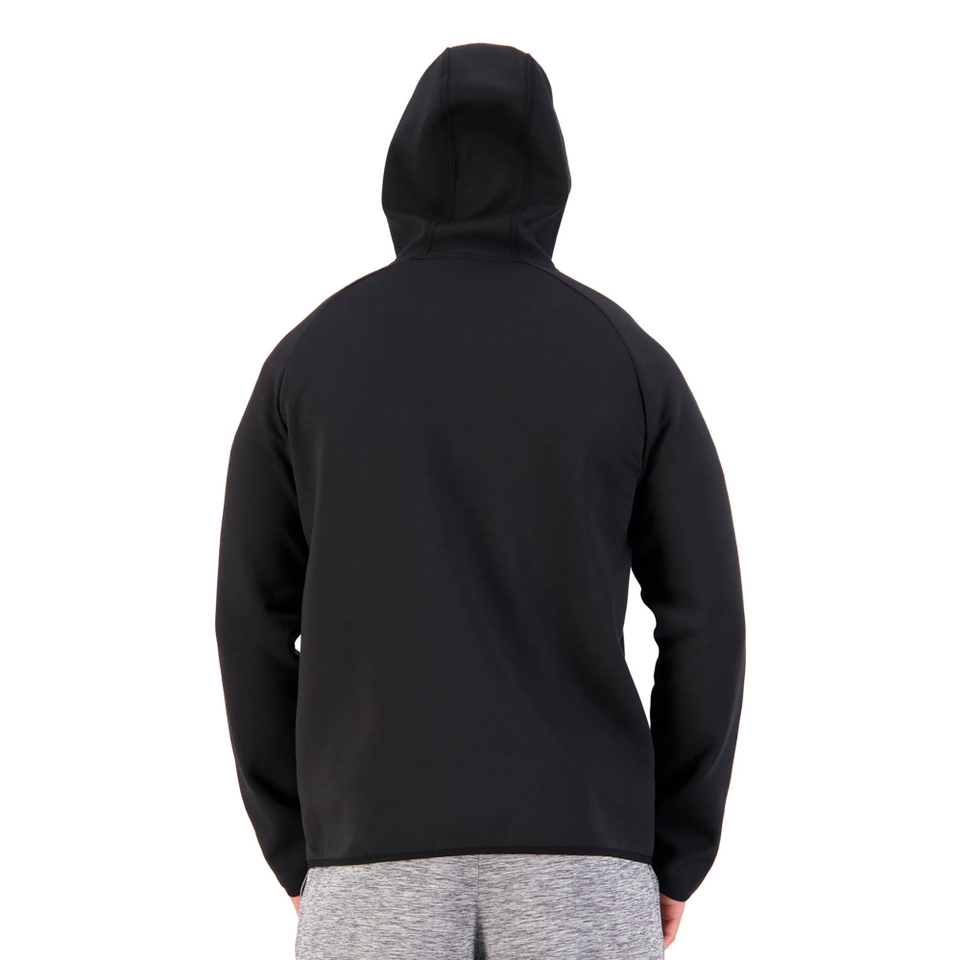MEN'S VAPODRI FULL ZIP TEMPO HOODED SWEATSHIRT IN JET BLACK