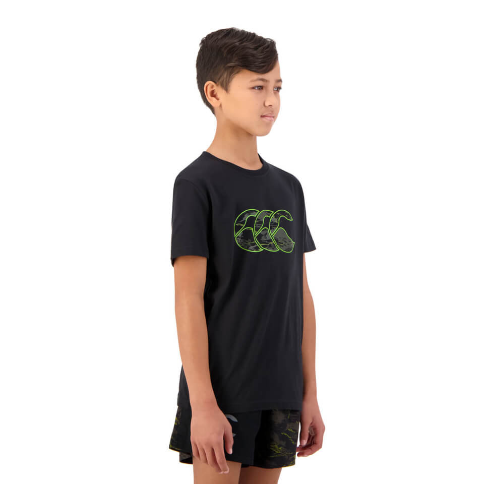 Kids Militia Short Sleeve T-Shirt in Black