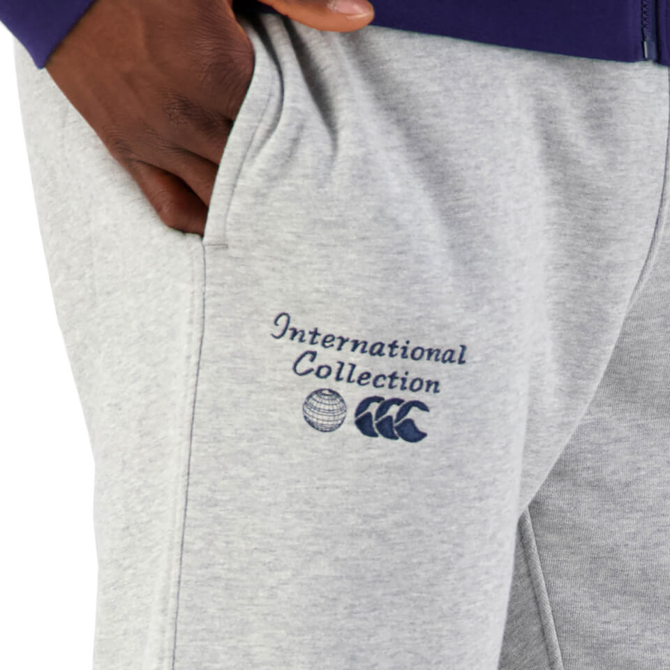 MENS INTERNATIONAL TAPER LEG TRACK PANT - GREY