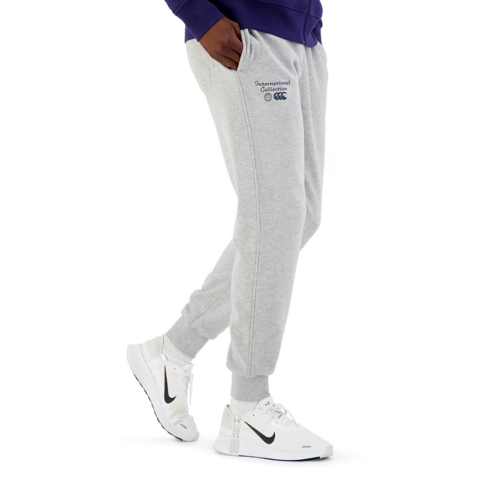MENS INTERNATIONAL TAPER LEG TRACK PANT - GREY