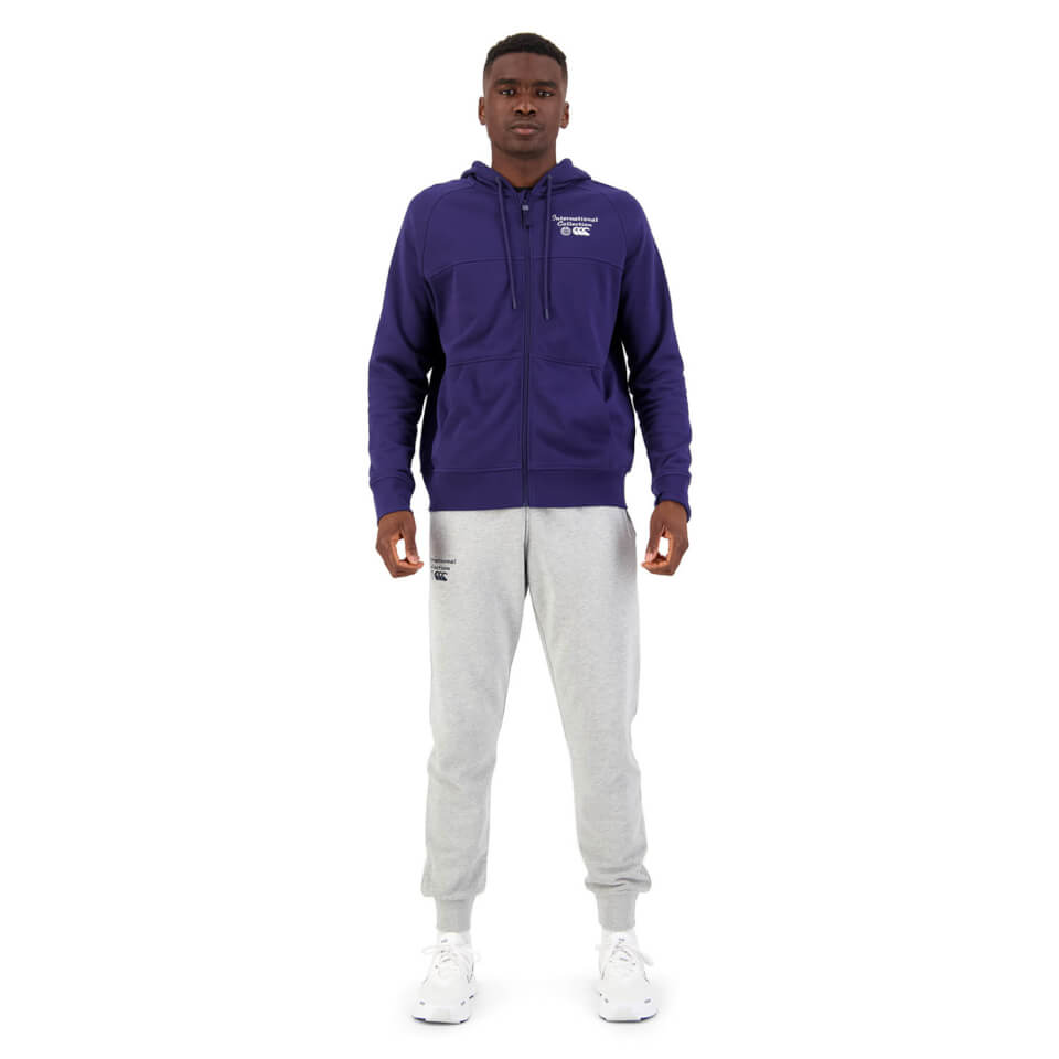 Mens International Full Zip Hoodie in Blue