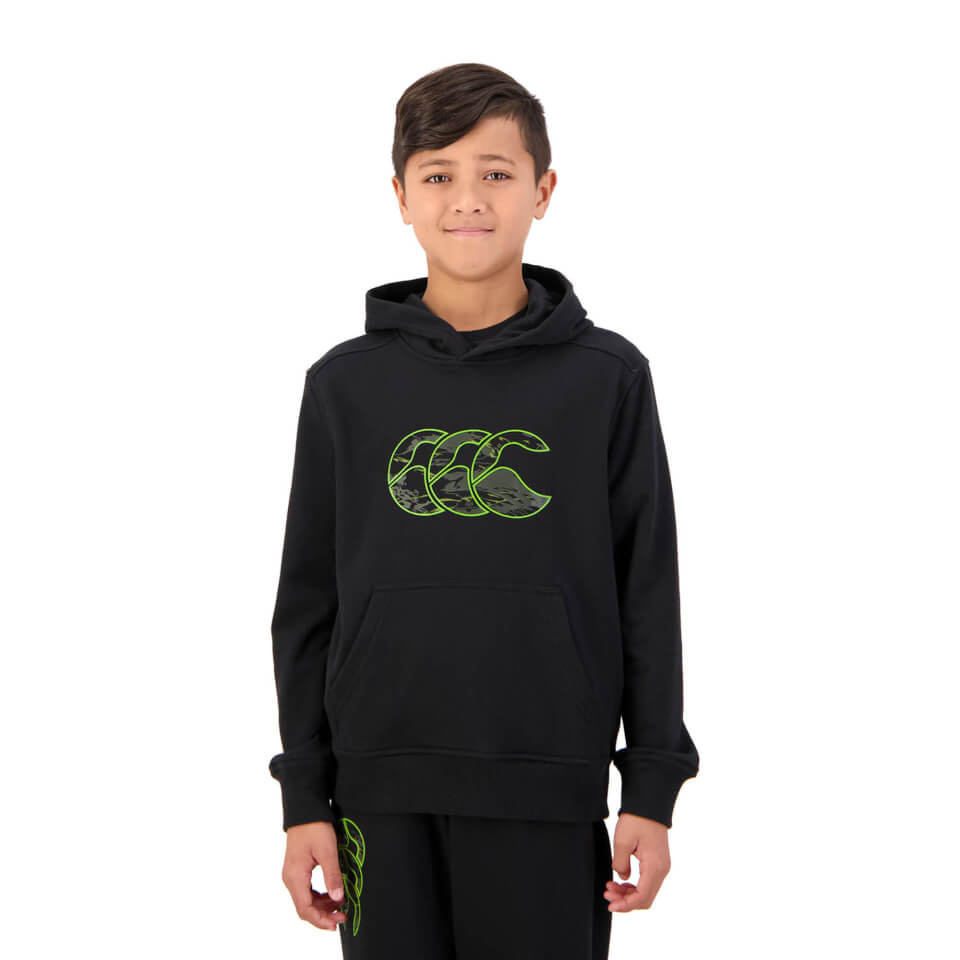 Kids Militia Hoodie in Jet Black