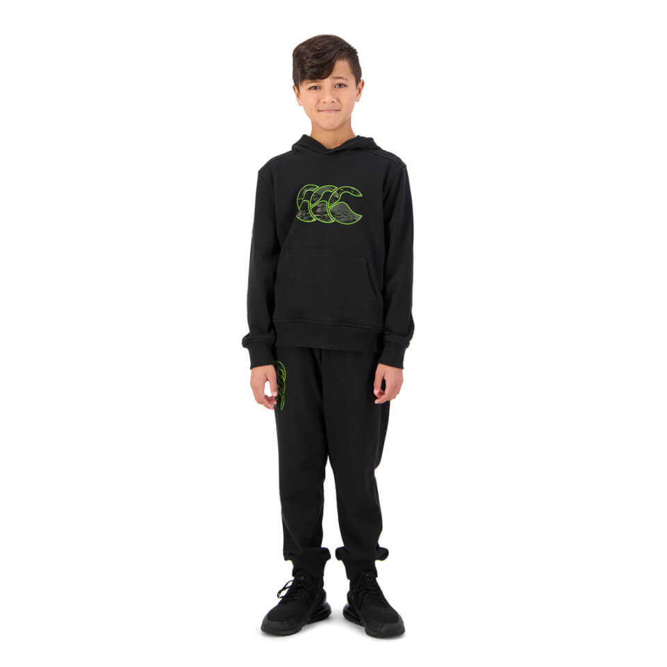 Kids Militia Hoodie in Jet Black