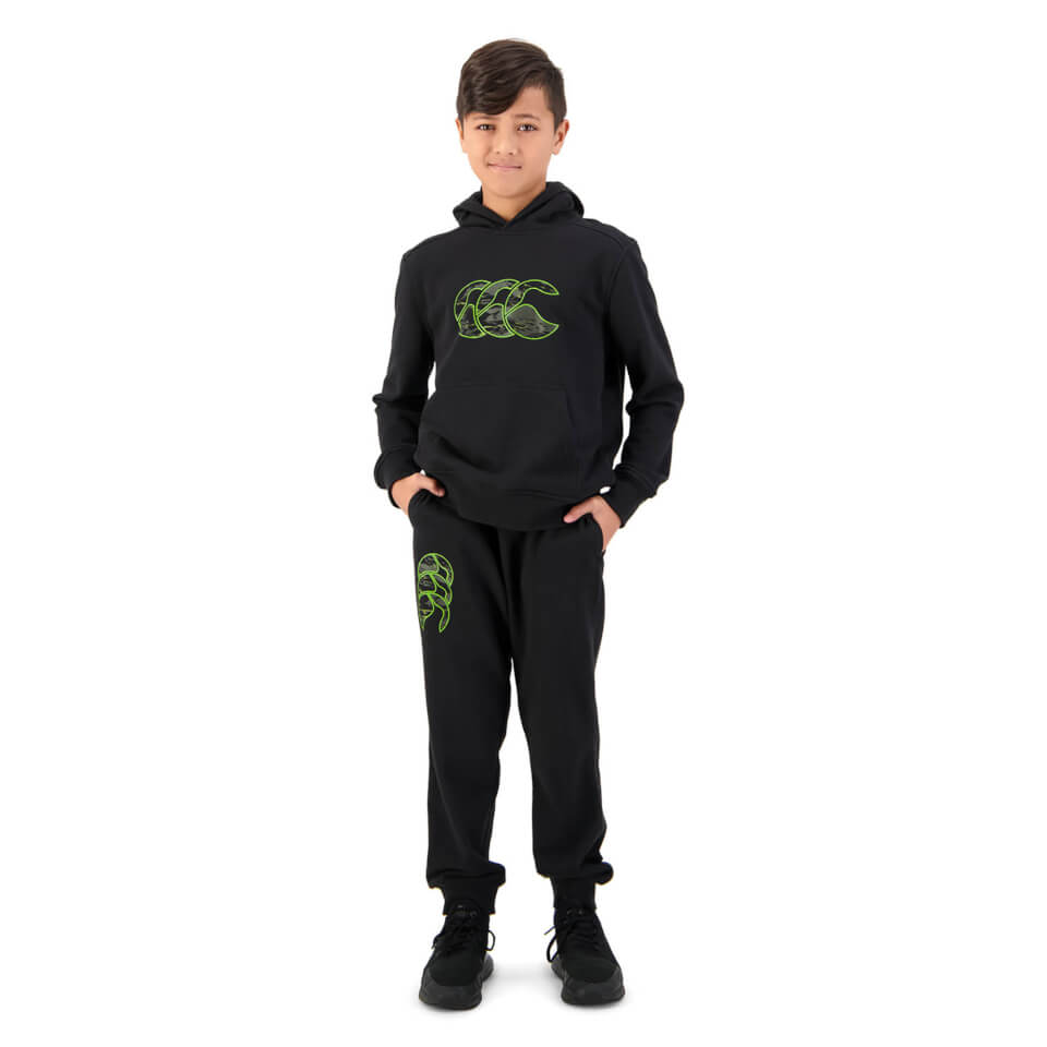 Kids Militia Taper Leg Track Pant in Black