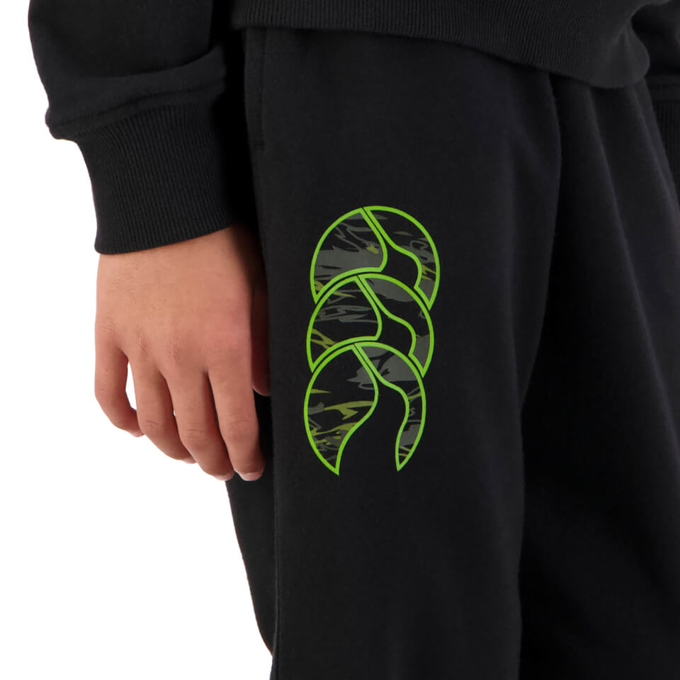 Kids Militia Taper Leg Track Pant in Black
