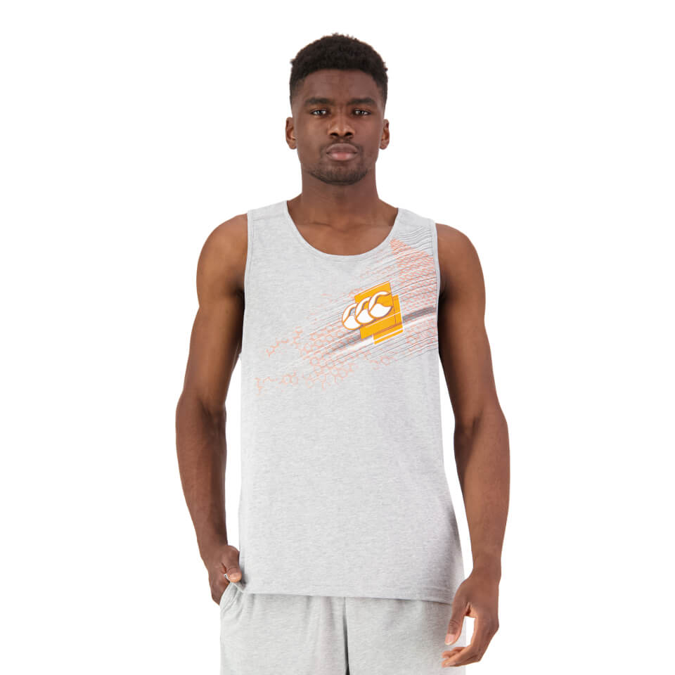Mens Fundamentals Singlet in Grey