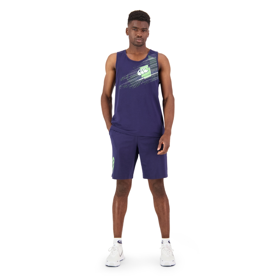 MENS FUNDAMENTALS SINGLET IN BLUE