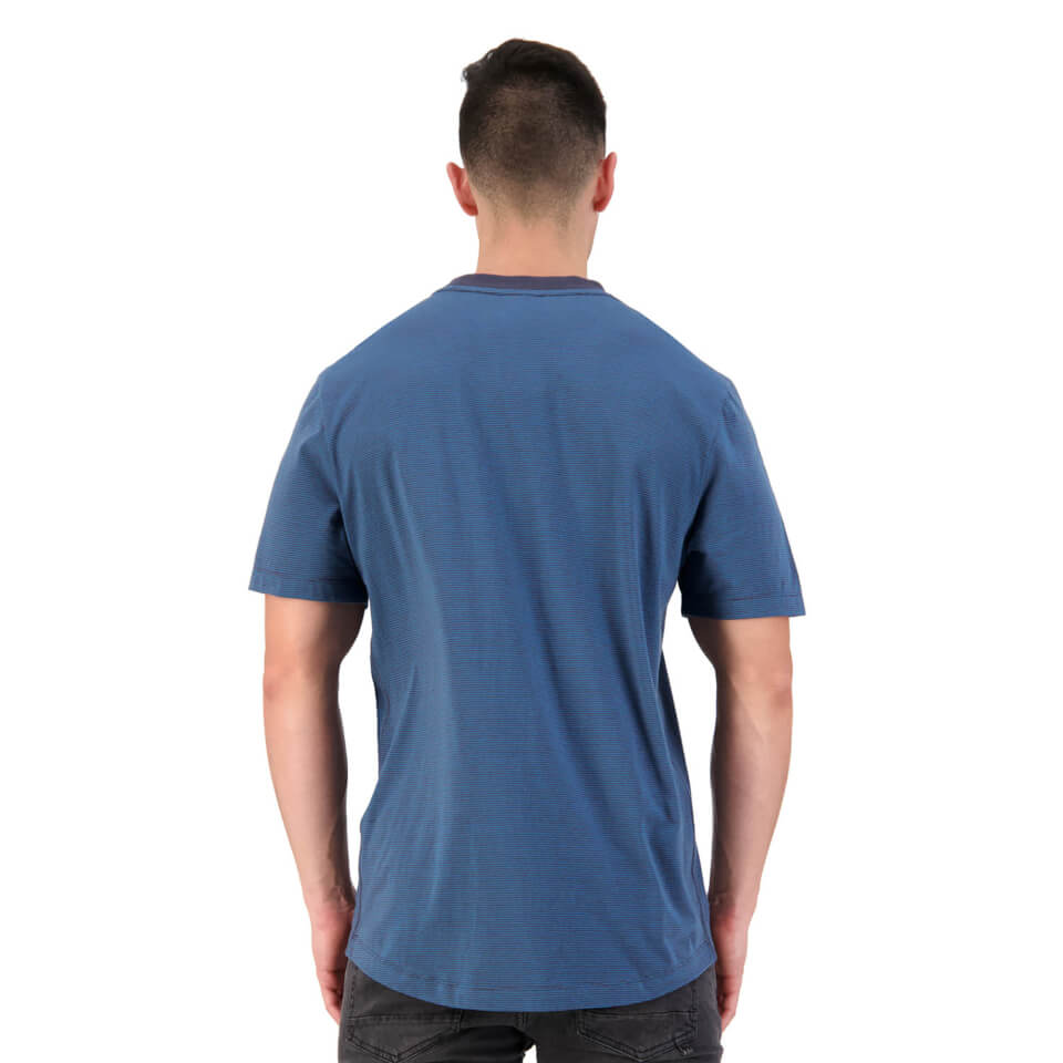 Men's Fundamentals Micro Stripe Short Sleeve T-Shirt in Blue
