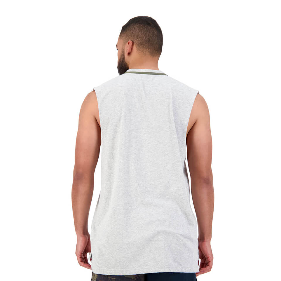 Men's Militia Singlet in Grey Marl
