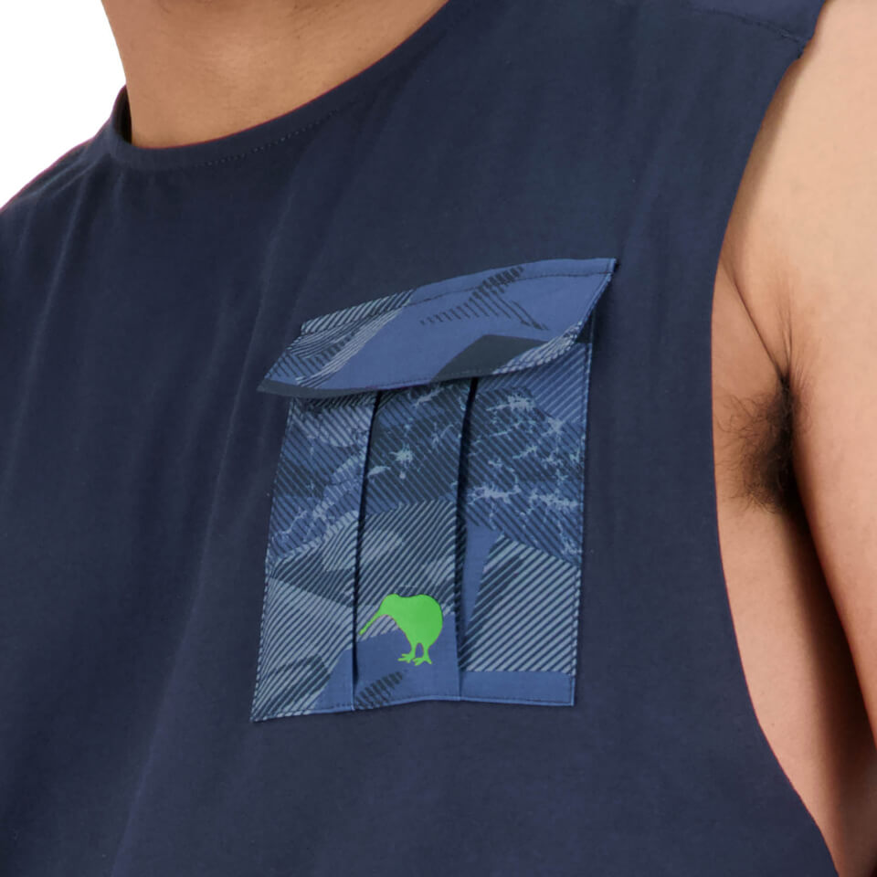 Mens Militia Singlet in Black