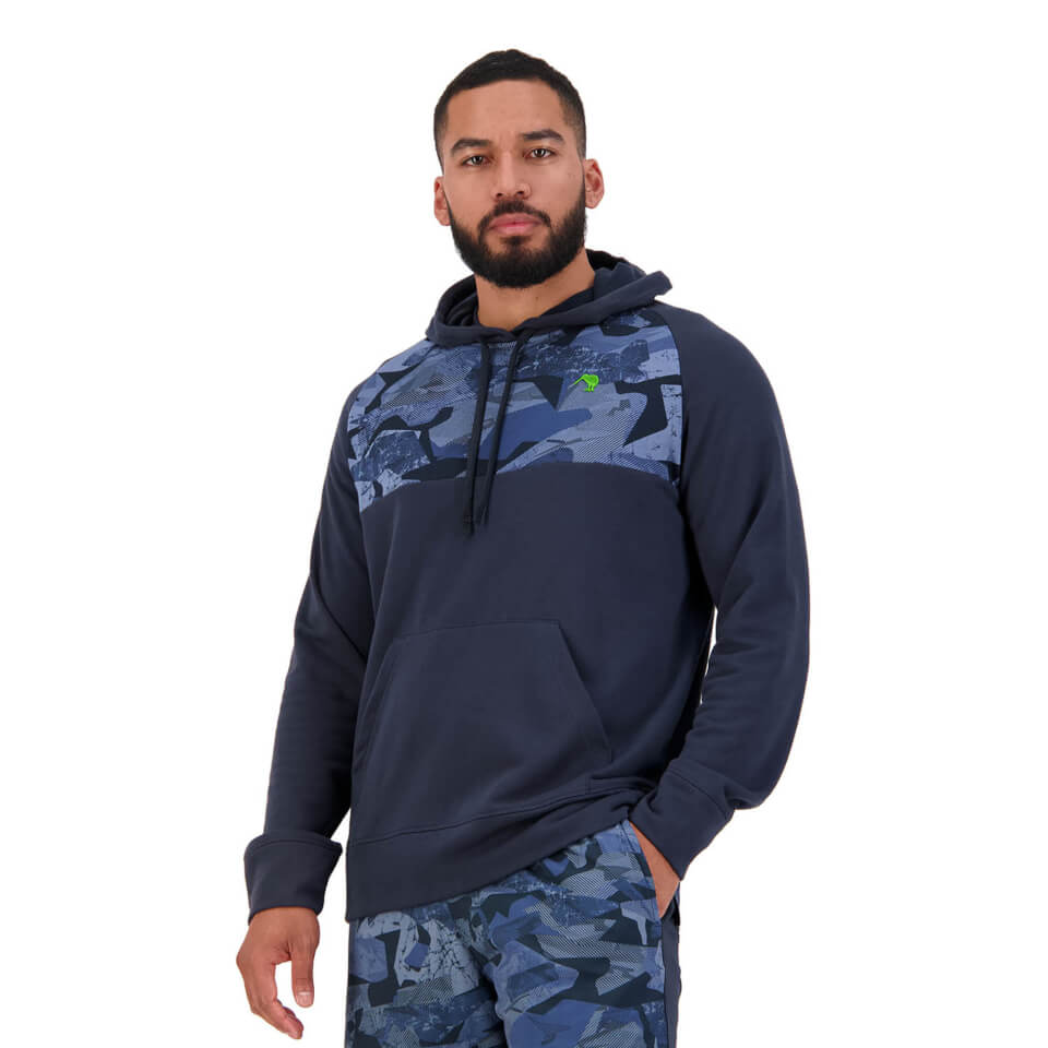 Men's Militia Over Head Hoodie in Blue