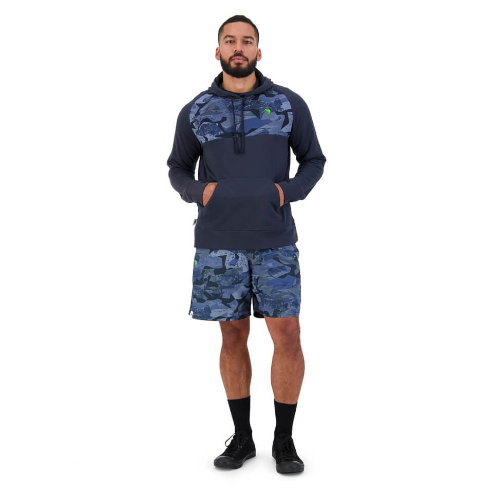 Men's Militia Over Head Hoodie in Blue