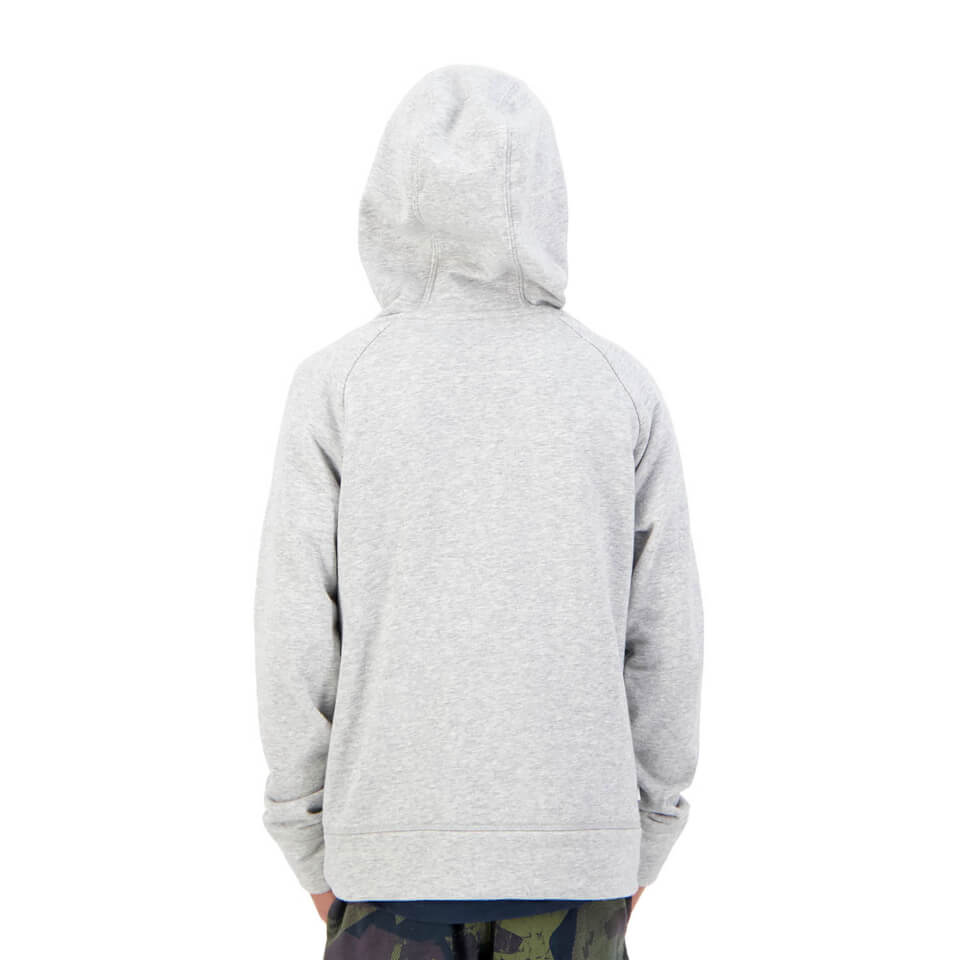 Kids Militia Over Head Hoodie in Grey