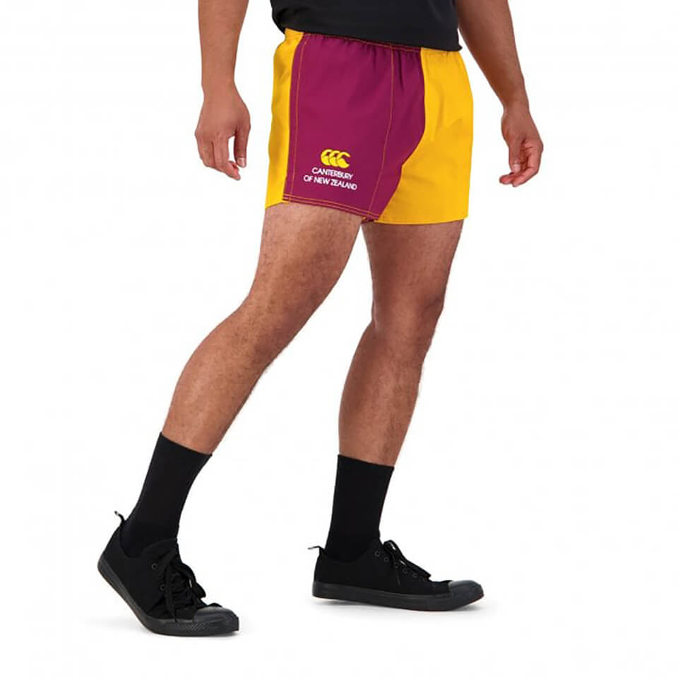 Mens of NZ Harlequin 3" Short in Maroon