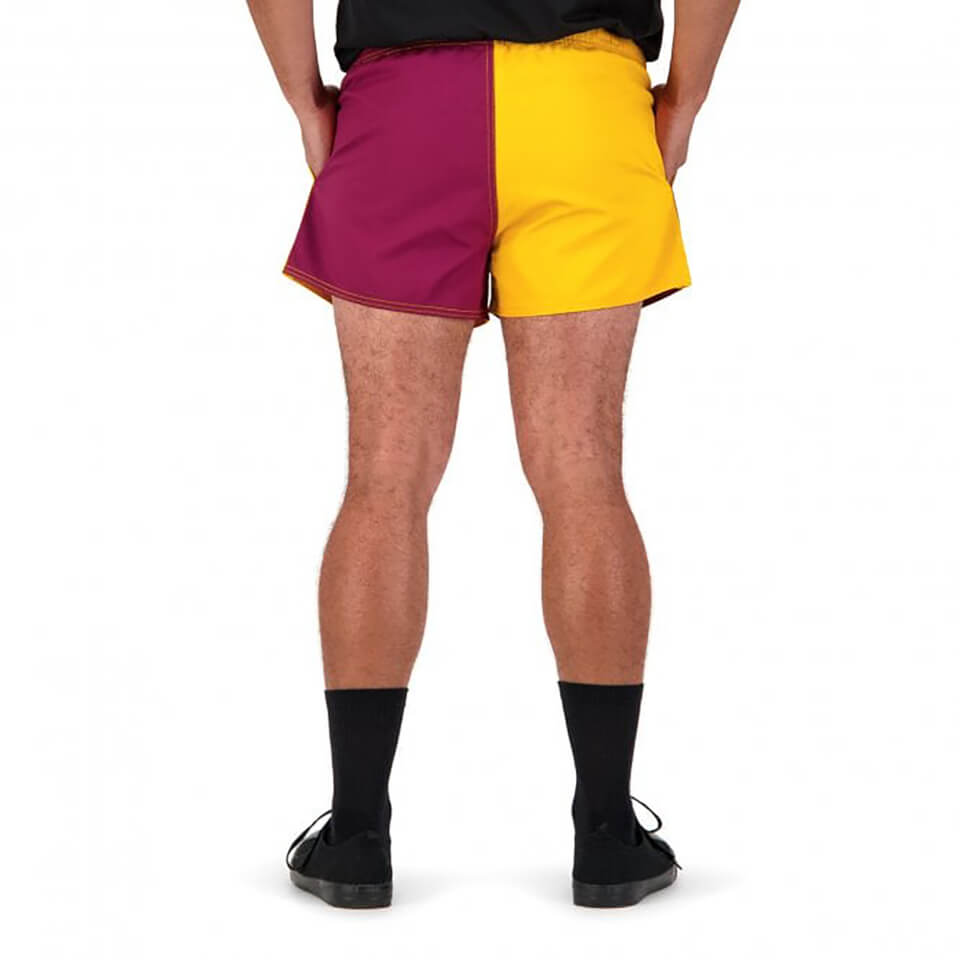 Mens of NZ Harlequin 3" Short in Maroon