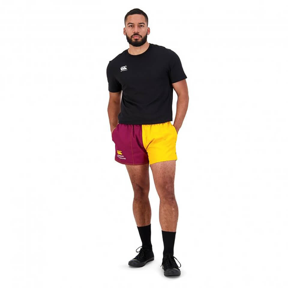 Mens of NZ Harlequin 3" Short in Maroon