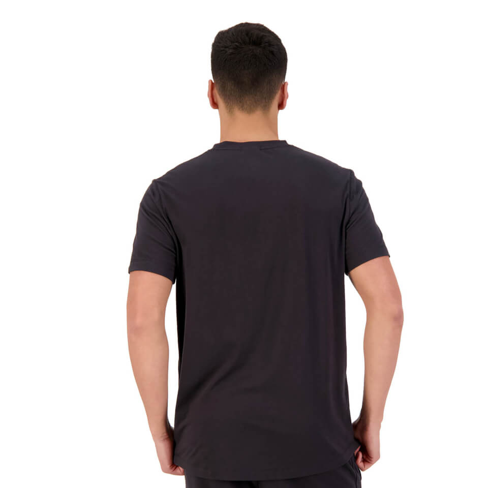 MENS REVOLT PRINT SHORT SLEEVE T-SHIRT - BLACK