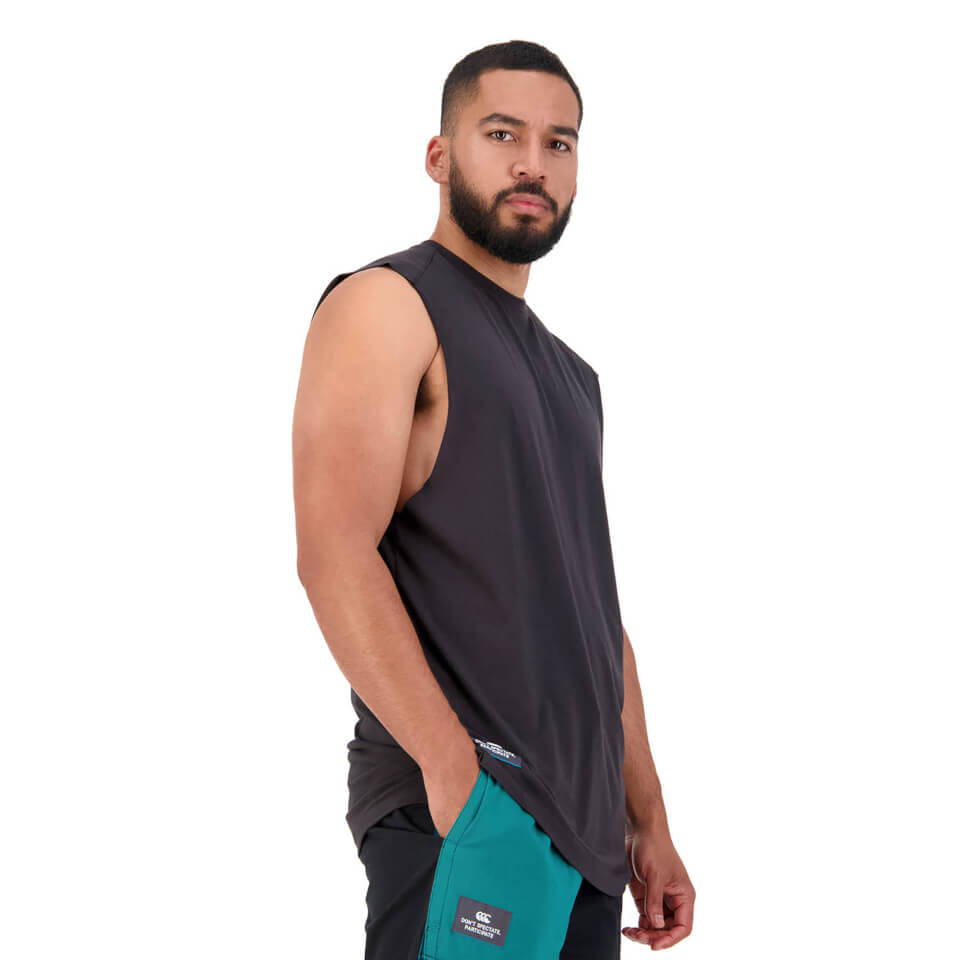 Mens Revolt Singlet in Black