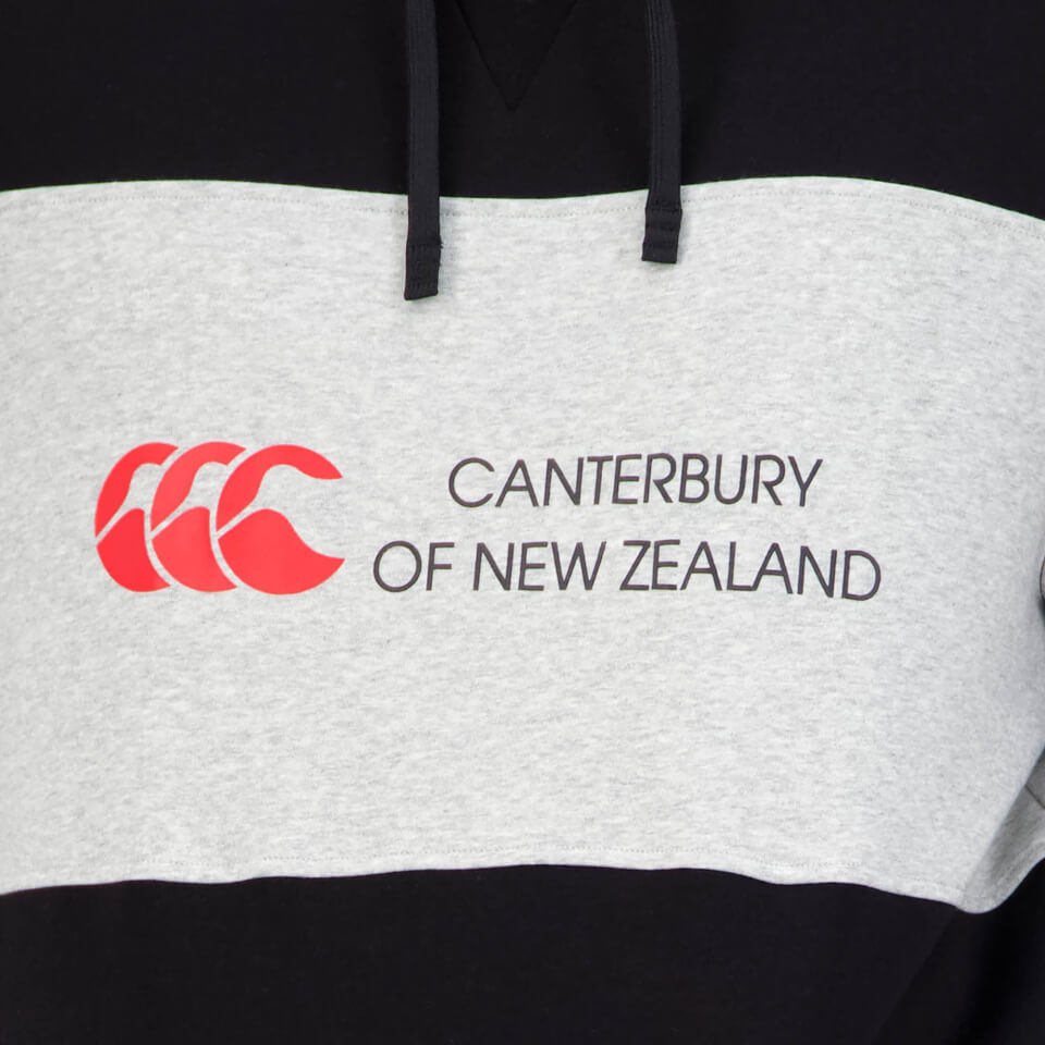 MENS OF NZ OVER HEAD HOODIE - BLACK