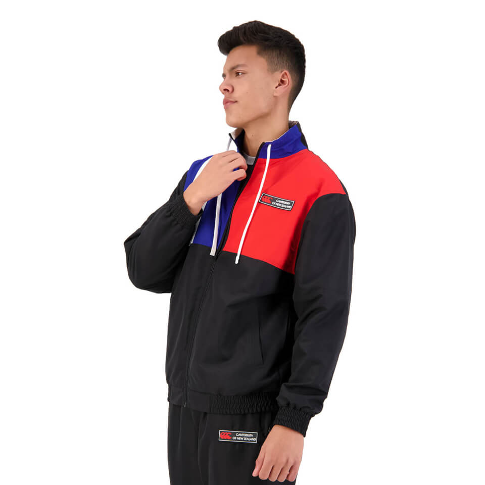 Mens of NZ Woven Track Jacket in Black