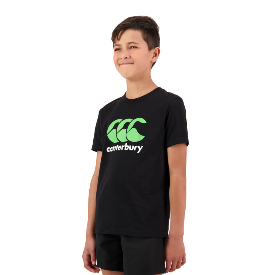 Kids CCC Anchor T-Shirt in Jet Black