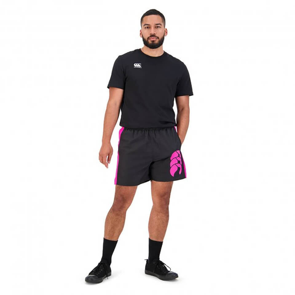 MENS PANEL TACTIC SHORT - BLACK/PINK