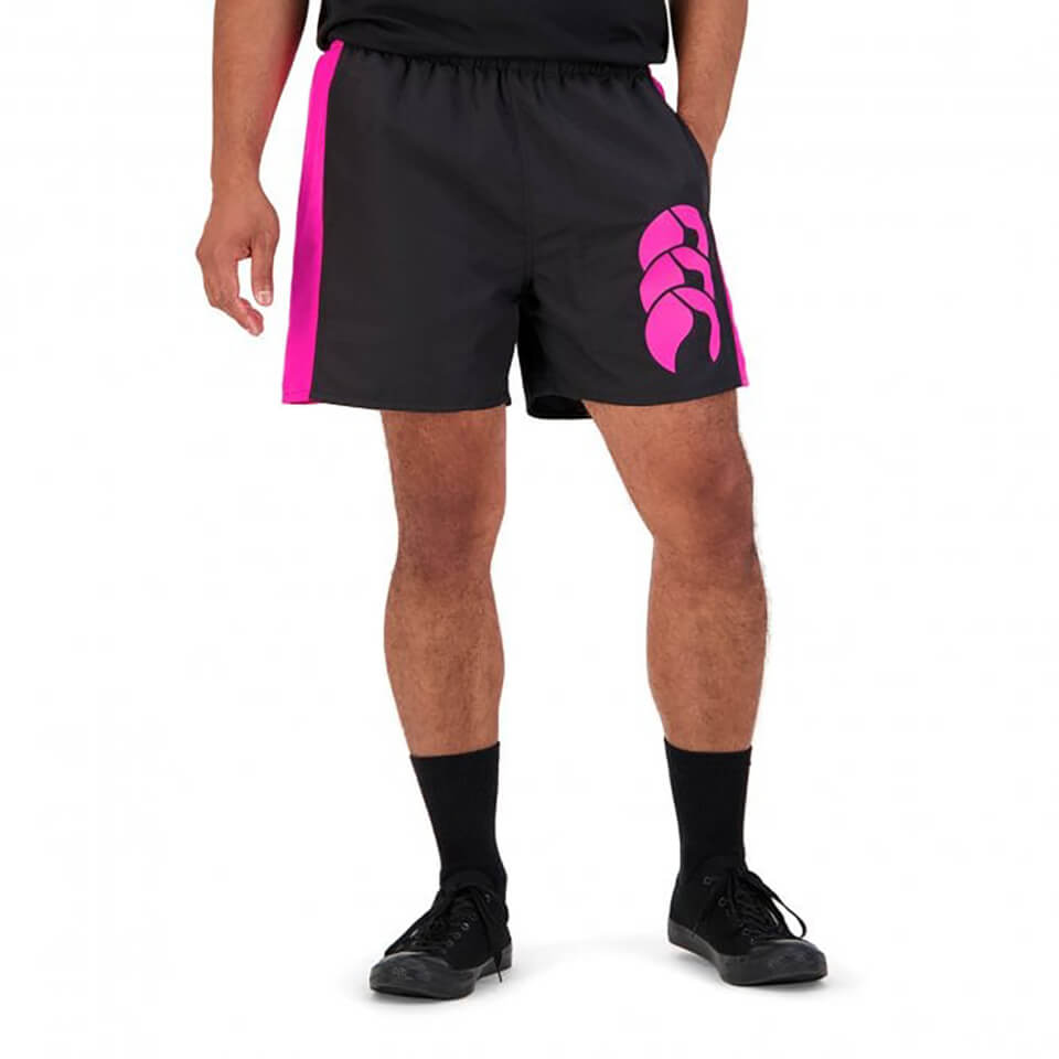 MENS PANEL TACTIC SHORT - BLACK/PINK