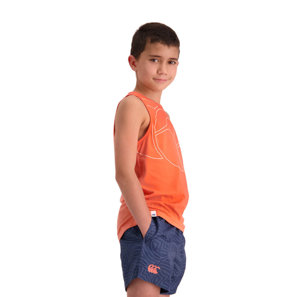 Kids Aop Swim Short in Navy