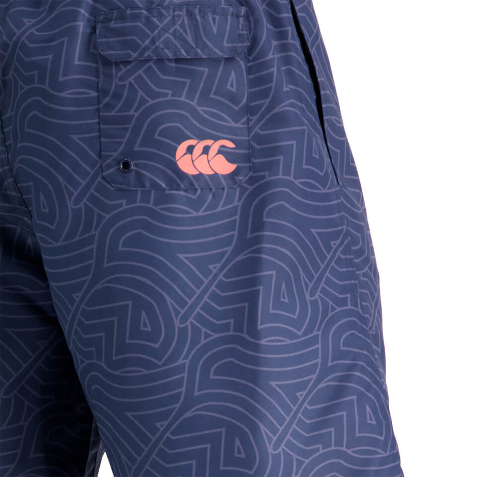 MENS AOP AWNING SWIM SHORT - NAVY