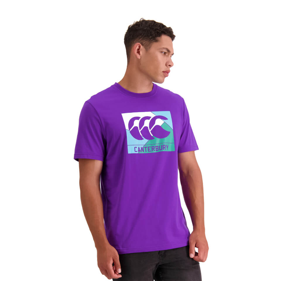 MENS FUNDAMENTALS AXIS SHORT SLEEVE T-SHIRT - PURPLE